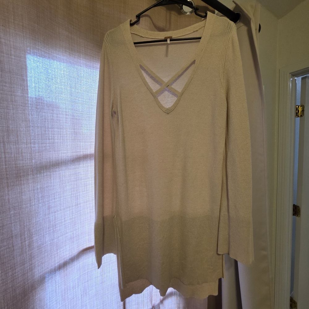 Free People Cream Sweater
